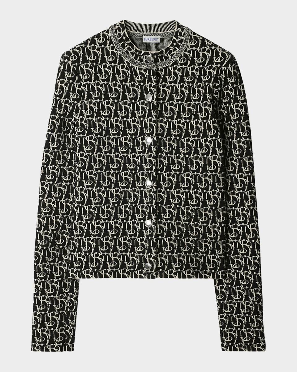 B Shield Wool Cardigan